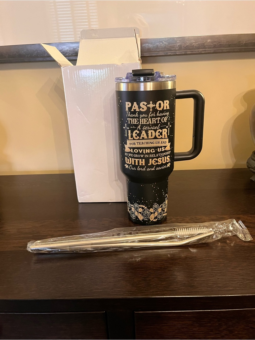 Pastor Appreciation Gift Christian Gifts for Pastor 40oz Tumbler NWT - Picture 3 of 7